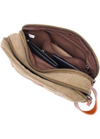 Сумка мужская барсетка на два отделения из качественного текстиля Оливковый 3180-86496 Vintage (322111377)