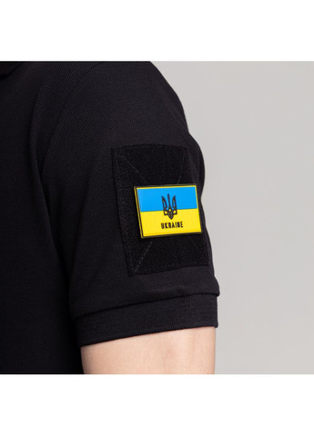 Черная футболка-поло royal batal военное черный для мужчин Pobedov