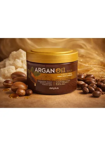 Маска для повреждённых и окрашенных волос Argan Oil 400 мл Deliplus (378321840)