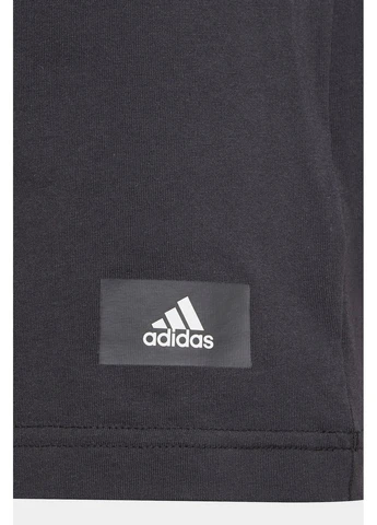 Чорна літня футболка future icons 3-stripes black gu4325 adidas