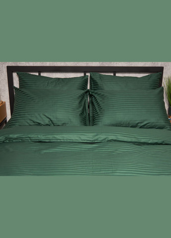 Комплект постельного белья Satin Stripe «» King Size 220x240 наволочки 2х40х60 (MS-820005285) Moon&Star Stripe Verdant (296909968)