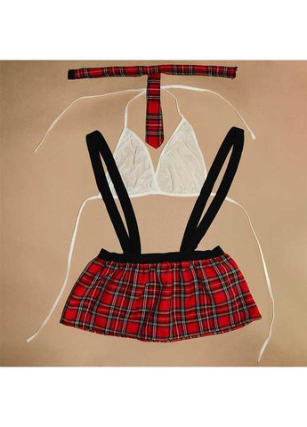 Еротичний рольовий костюм школярки розмір XL-XXL в принт клітку для рольових ігр для пишних форм China (360608469)