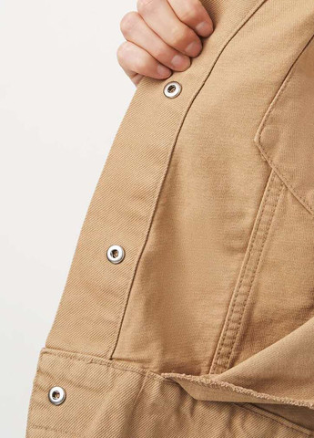 Светло-коричневая демисезонная куртка джинсовая Veto jeans