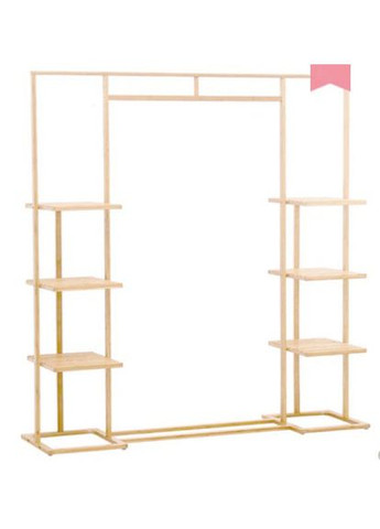 Стойка вешалка для одежды из дерева Каварна 160 ваниль (СВГ-161002) No Brand (328078915)