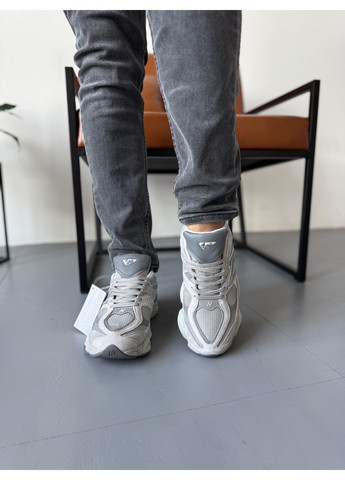 Сірі Осінні кросівки чоловічі new balance 9060 light grey cordura нью беланс 9060 No Brand