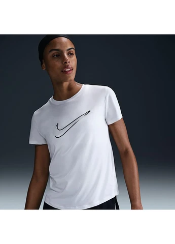Футболка One Swoosh Dri-Fit Short-Sleeve Running Top White HJ2204-100 Nike - (398017592)