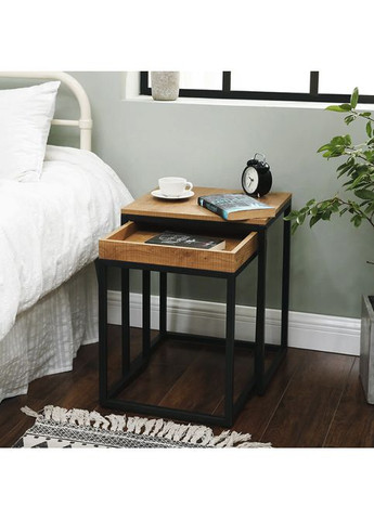 Комплект журнальных столиков Ascet в стиле Loft 2 штуки Leobert (361952856)