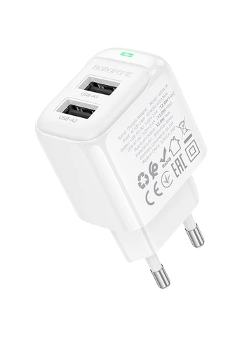 Зарядний пристрій BAS41A Potential 12W White (6941991113741) Borofone (399512845)