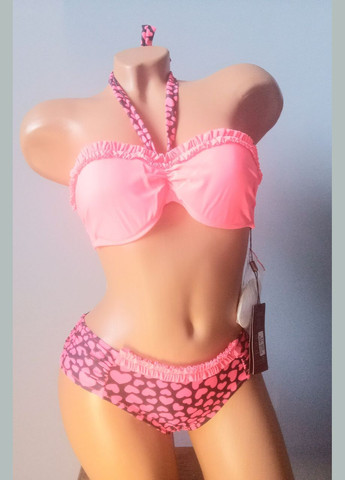 Кораловий літній купальник балконет Rivage Line