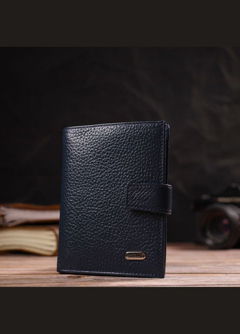 Практичний вертикальний чоловічий гаманець середнього розміру з натуральної шкіри флотар 21735 Canpellini (331911084)