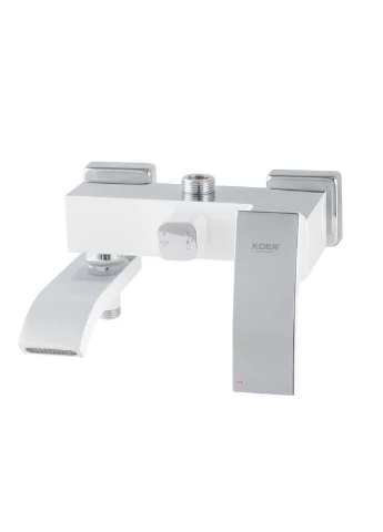 Душова колона KB-56007-04 зі змішувачем, 3 функції (Колір хром+білий) (KR5159) KOER (321213902)