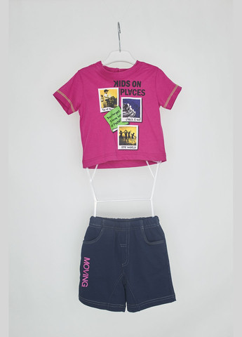Малиновий літній комплект(футболка+шорти) Sprint