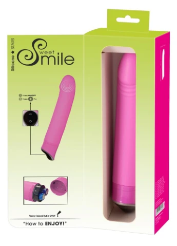 Вагінальний вібратор на батарейках Sweet Smile рожевий You2Toys (347315317)