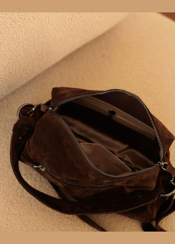 Женская сумка через плечо из натуральной кожи шоколадного цвета. WeLassie (315501319)