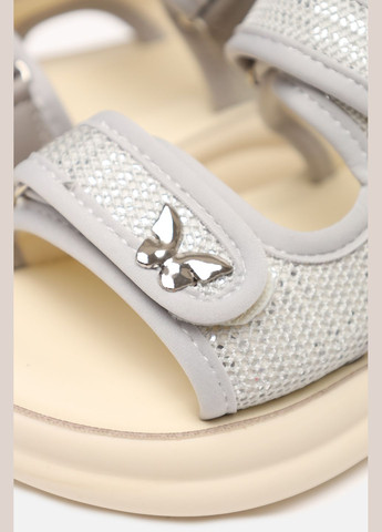 Серые босоножки для девочки цвет серый cb-00266015 Buddy Sheep