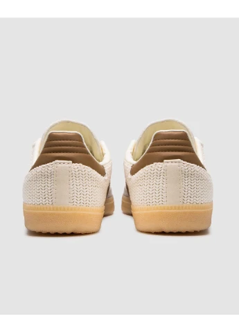 Белые демисезонные кроссовки мужские adidas samba og cream white cardboard адидас самба No Brand
