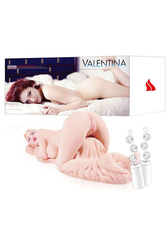 Мастурбатор Valentina 2WayPlus с функцией массажа и вибрацией Kokos (369950551)