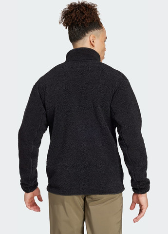 Чорна демісезонна спортивна кофта terrex xploric high pile fleece adidas