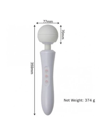Вибратор-Микрофон с пульсацией черный Massager Ultra Powerful -Big USB No Brand (303893987)
