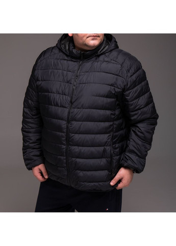 Темно-синяя демисезонная теплая и удобная мужская демисезонная куртка батал Vakko