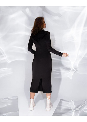 Чорна святковий стильна жіноча сукня No Brand однотонна