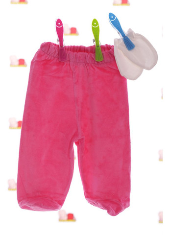 Рожевий зимній чоловічок з шапочкою для дівчинки велюр з метеликом рожевий 56 см (29913) BABYKROHA