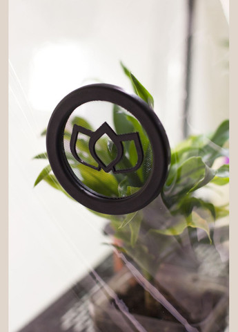 Мини теплица с фито светом для дома Sezam Black Strong на колесиках + 3 вентилятора Metaplant (346535004)