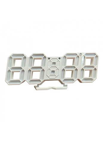 Электронные настольные LED часы с будильником и термометром VST-883 белые (Зелёная подсветка) No Brand (323486344)