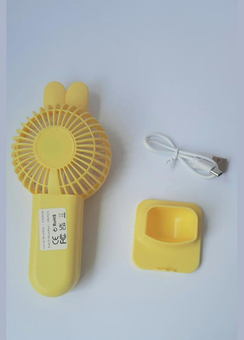 Ручний міні-вентилятор акумуляторний у формі Кролика USB Rabbit Fan P-34 No Brand (329740195)