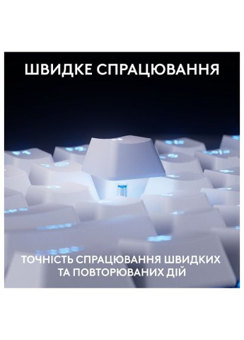 Клавіатура G PRO X TKL Rapid Linear USB UA White (920-013242) Logitech G PRO X TKL Rapid Linear USB UA White (366104557)