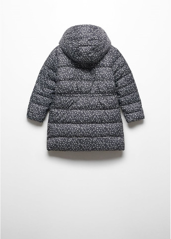 Черно-белая зимняя зимняя курточка плащик для девочки. куртка-пальто Mango