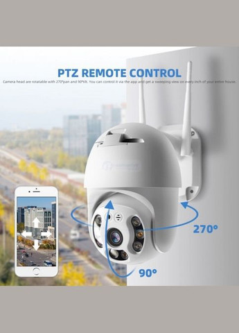 Камера наружная поворотная уличная CAMERA CAD N3 APP Wi-Fi IP 2.0mp белая No Brand (323486216)