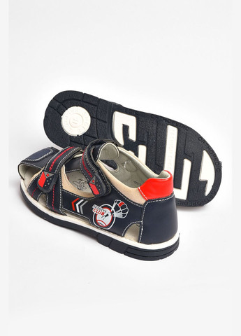 Сандалі дитячі хлопчик білого кольору на липучці Let's Shop (338794106)