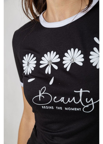 Футболка-топ женская с принтом Sport Line - (324391773)