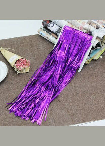 Дождик для фотозоны с голограммой украшение 245 см на 92 см фиолетовый Jannet Дощик (316580339)