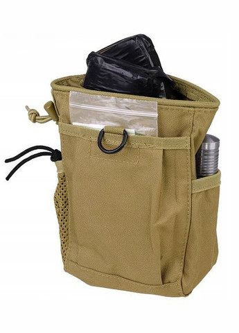 Сумка сброса магазинов Тактическая Складная EMPTY SHELL POUCH MOLLE COYOTE (16156305) Mil-Tec (292132391)