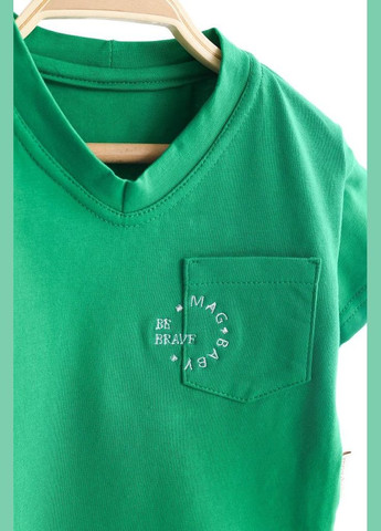 Зелена футболка дитяча be brave Magbaby