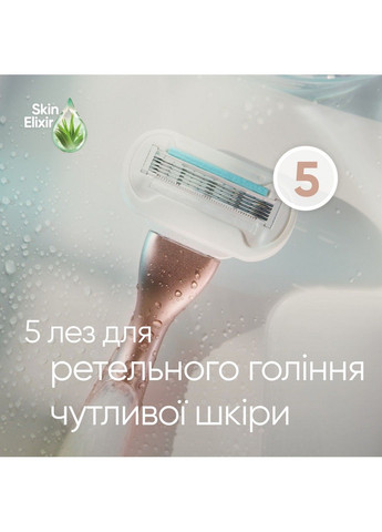 Станок для гоління жіночий (бритва) Venus Extra Smooth Sensitive RoseGold з 1 змінним картриджем Gillette (304575298)
