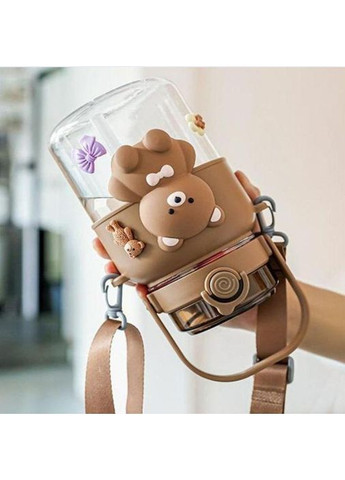 Креативна дитяча пляшка "Ведмедик". Коричнева No Brand (296101759)