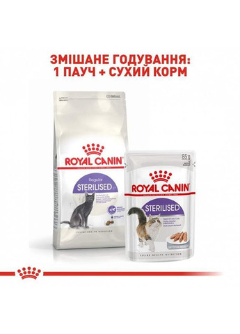 Сухий корм Sterilised для стерилізованих/кастрованих котів і кішок 0,4 кг Royal Canin (361853937)