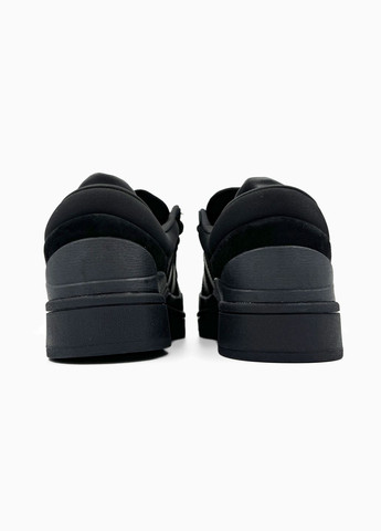 Чорні Осінні кросівки чоловічі і жіночі adidas campus x bad bunny black | адідас кампус х бед бані чорні No Brand