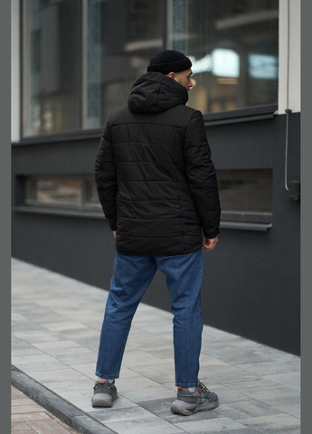 Чорна зимня куртка зимова чоловіча "everest" чорна Intruder