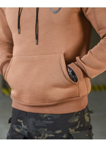 Тактическое мужское худи на флисе Дальше Бога Нет койот No Brand (365967734)