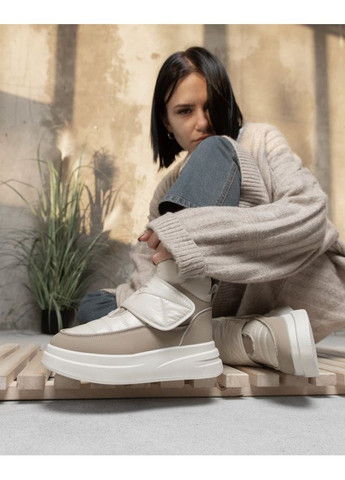 Жіночі черевики lunar beige/camel No Brand бежеві зими (360405093)