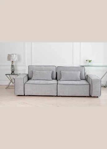 Диван Берген світло-сірий (аврора 2493 та дивотекс 26) EGO HOME (380681659)