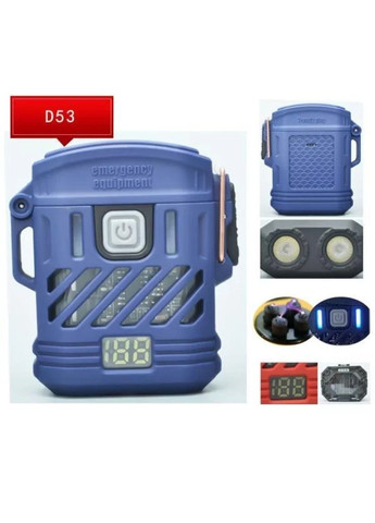 Фонарь зажигалка Multifunctional D53-2LED Box LCD TypeC (3+1 режим) No Brand (331639517)