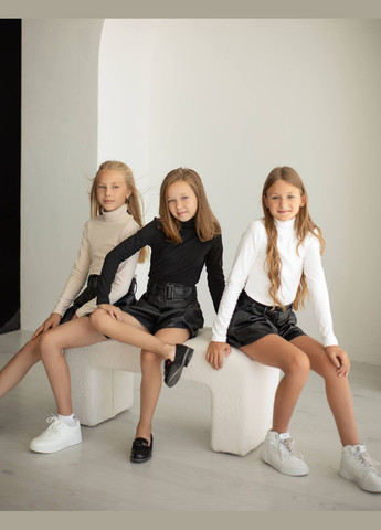 Водолазка для девочки из микрофлиса "Alice" в бежевом цвете — базовый элемент для стильных и теплых образов No Brand (303401835)