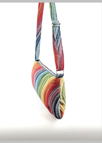 Сумка жіноча яскрава веселка з жаккарду на плече No Brand (322169842)