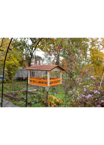 Годівниця для пташок з натурального дерева. 33х26х23см (Bird-906) HM furnitura (365248537)