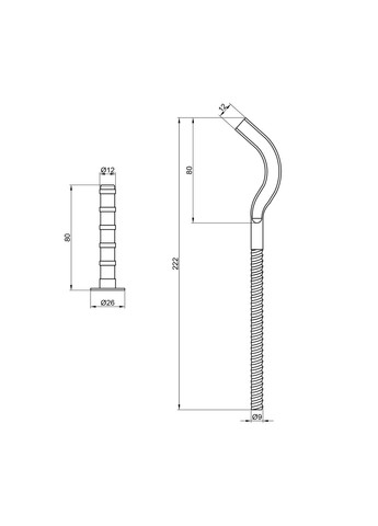 Крепеж Standart на чугунный радиатор 10х230 мм SD Plus SD113230 (341326793)